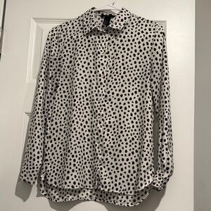H&M Monochrome Polka Dot Top